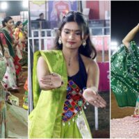 Garba Dance Photos: हरियाली की चुनर ओढ़ और भी खिल उठा गरबे का रंग, देखें तस्वीरें