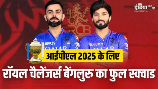 IPL 2025 के लिए ऐसा है RCB का स्क्वाड, लेकिन इस बात को लेकर सस्पेंस  – India TV Hindi