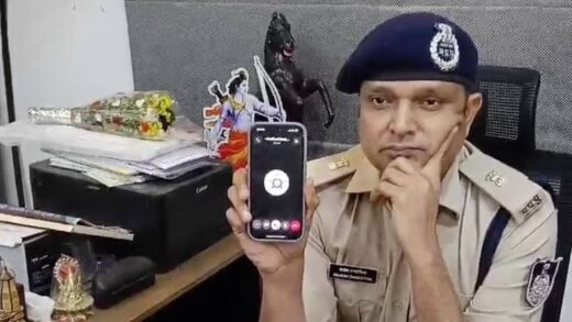 एमपी में पुलिस के बड़े अफसर को डिजिटल अरेस्ट करने की कोशिश, देखें वीडियो | digital arrest Attempt Indore Additional DCP Rajesh Dandotia Fraud call came mobile