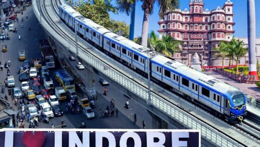 इंदौर में नए साल में मेट्रो में सफर कर पाएंगे लोग, इतना लगेगा किराया | Indore Metro Rail will start by the end of January