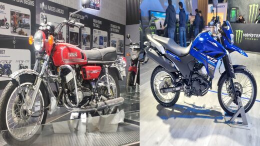 Yamaha ने Auto Expo 2025 में 90 के दशक की लोकप्रिय Yamaha RX100 से लेकर Lander 250, MT-09 SP और YZF-R7 की शोकेस