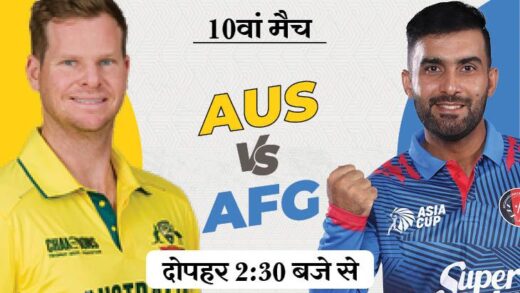 चैंपियंस ट्रॉफी- लाहौर में आज AUS vs AFG:  जीतने वाली टीम सेमीफाइनल में पहुंचेगी, अफगानिस्तान ने इंग्लैंड को हराकर टूर्नामेंट से बाहर किया