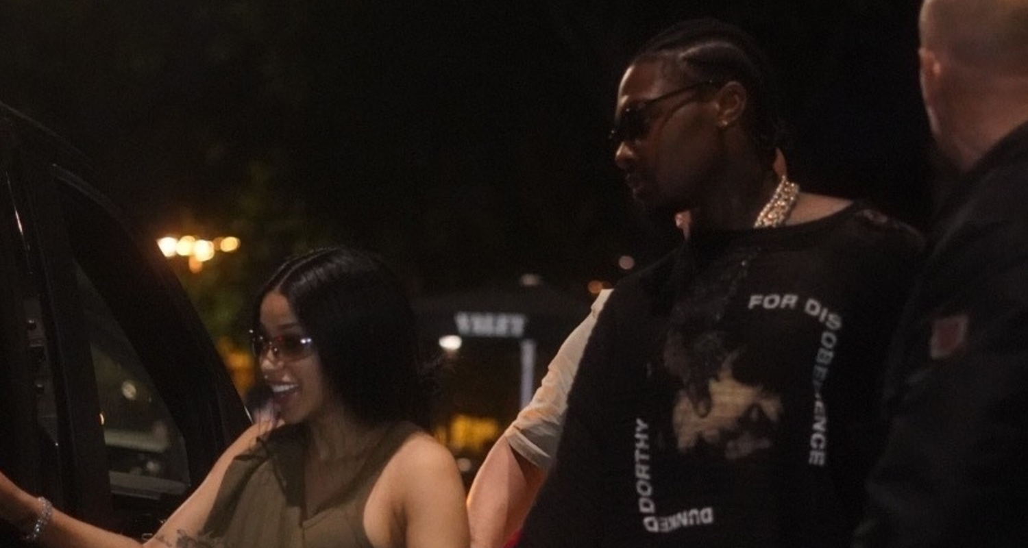 Cardi B & Stefon Diggs Hold Hands During Night Out In Paris Ahead of Fashion Week