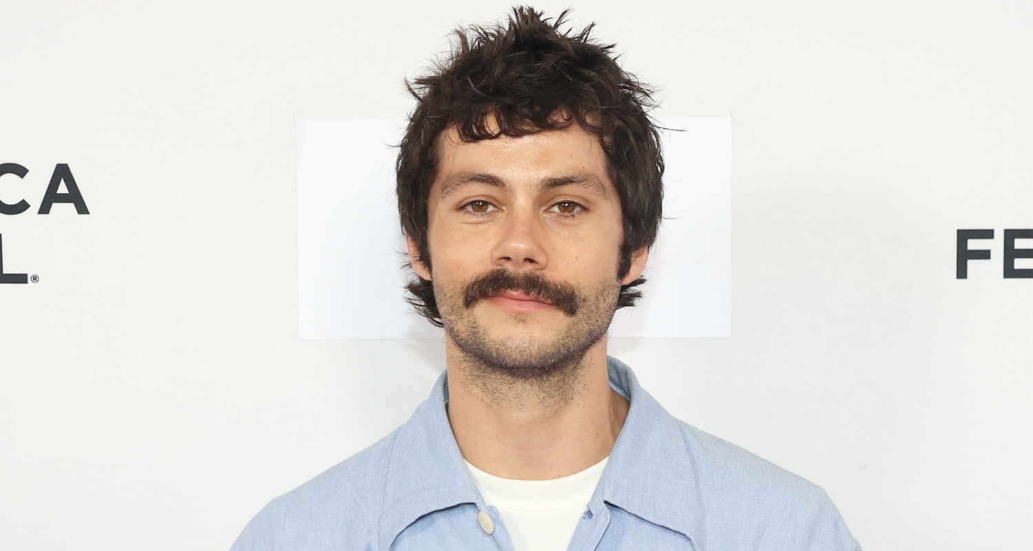 Dylan O'Brien Sports Mustache at Tribeca 2025 Premiere of New Movie 'Twinless'