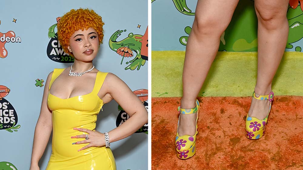 Ice Spice Goes Full Bikini Bottom in Jeremy Scott-Era Moschino Platforms at Nickelodeon’s Kids’ Choice Awards