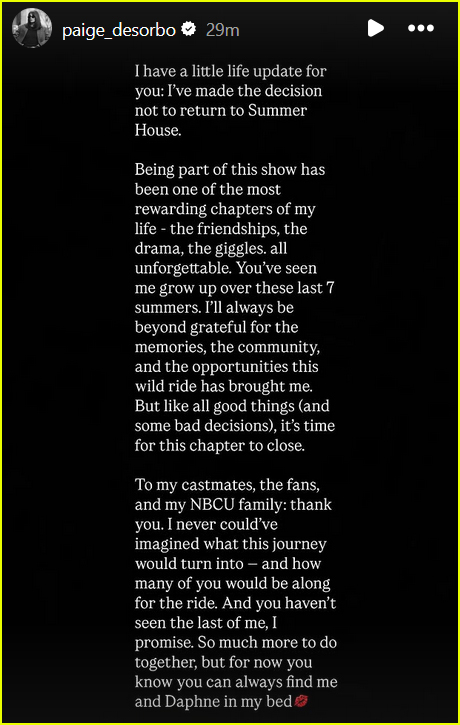 Paige DeSorbo Exits 'Summer House' After 7 Years, Explains Decision in Statement