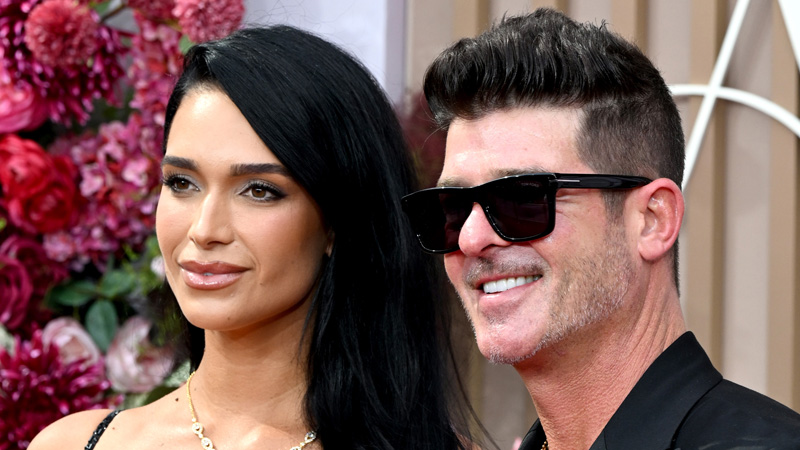 Robin Thicke & New Wife April Love Geary Make First Appearance as Married Couple at BET Awards 2025