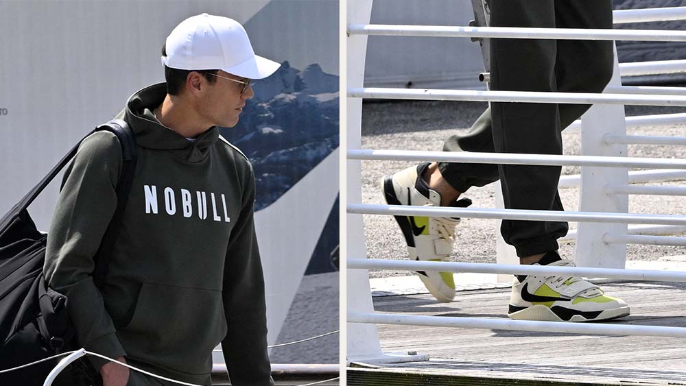 Tom Brady Laces Up Travis Scott Jordans in Venice Ahead of Jeff Bezos’ and Lauren Sánchez’s Wedding