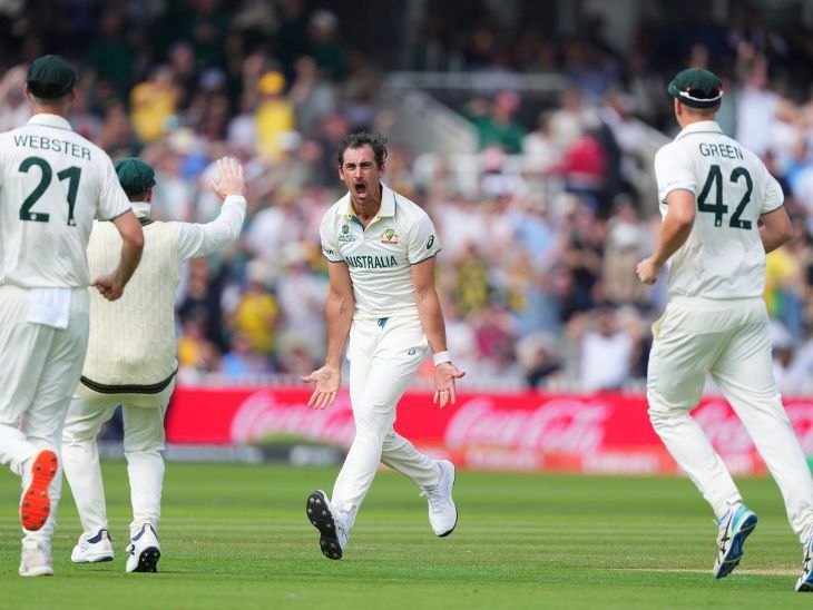 WTC फाइनल- ऑस्ट्रेलिया 169 रन से आगे:पहली पारी में साउथ अफ्रीका 43/4; दोपहर 3 बजे शुरू होगा दूसरे दिन का खेल