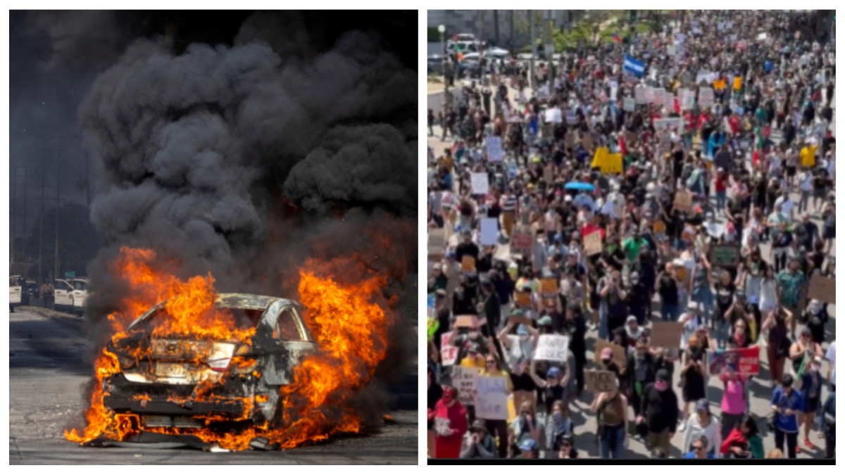 अमेरिका के LA में प्रदर्शन तेज, ट्रंप ने क्यों की नेशनल गार्ड्स की तैनाती? जानें