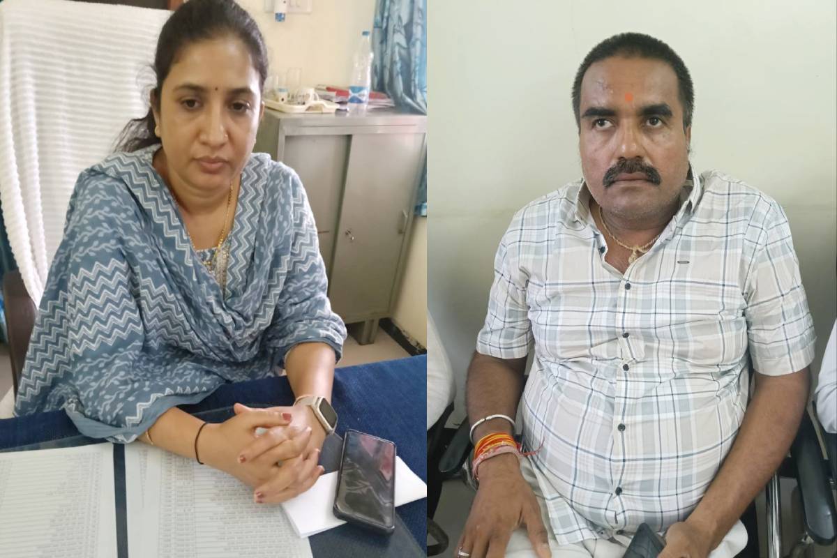 आरटीओ अधिकारी और एजेंट की रिश्वतखोर जोड़ी पकड़ाई, लोकायुक्त की बड़ी कार्रवाई | mp news Lokayukta team caught lady RTO officer and agent taking bribe of Rs 10000