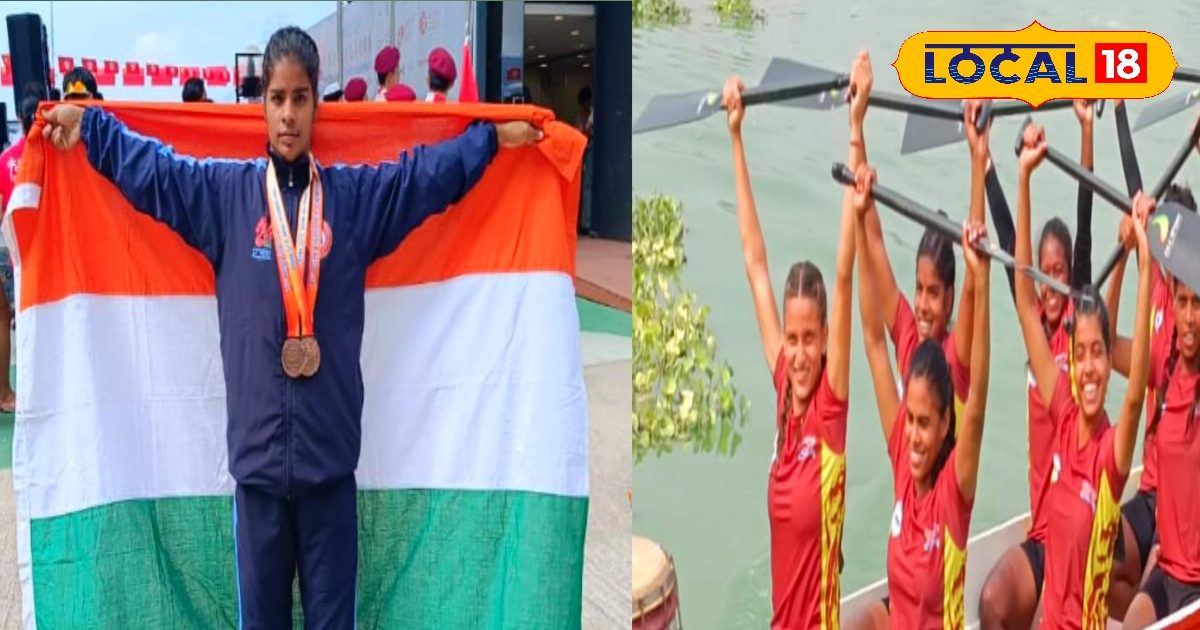 गांव की नदी में प्रैक्टिस..चीन में लहराया तिरंगा, ड्रैगन बोट रेस में जीता मेडल