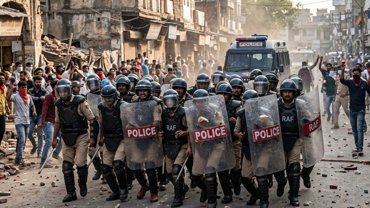MP के महू में अवैध बाड़े में किया गोवध, पुलिस के पहुंचने पर पथराव MP के महू में अवैध बाड़े में किया गोवध, पुलिस के पहुंचने पर पथराव
