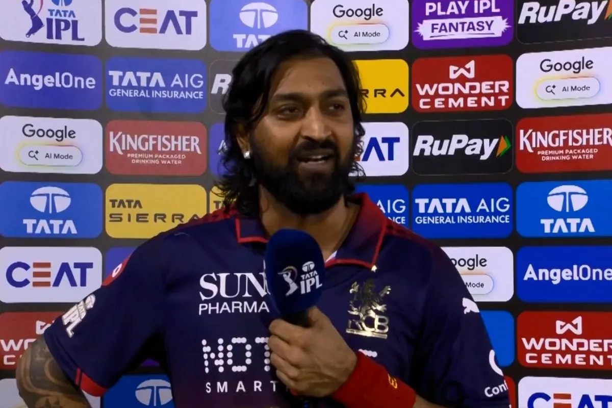RCB को मैच जिताने के बाद भावुक हुए क्रुणाल पंड्या, रुंधा गला तो इयान बिशप को मांगनी पड़ी माफी
