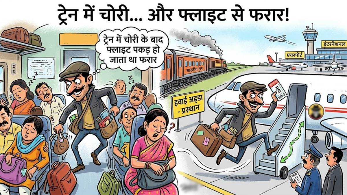 ट्रेन में चोरी के बाद फ्लाइट से भाग जाता था, ऐशो आराम और शराब की लत को पूरा करने के लिए की 20 से ज्यादा वारदात