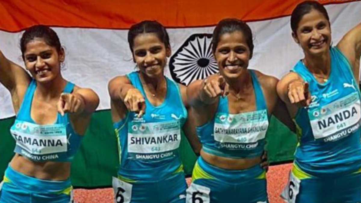भारतीय महिला धावकों का चीन में दिखा कमाल, एशियन रिले चैंपियनशिप 2026 में 4×100 में जीता गोल्ड मेडल