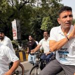 जीतू पटवारी का आरोप- ‘हर पेपर लीक के पीछे BJP-RSS का हाथ’, कांग्रेस की साइकिल यात्रा पर लगा ₹2000 का फाइन