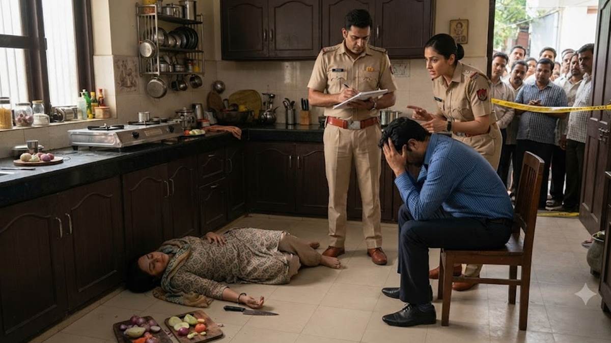 सब्जी काटते समय बेहोश हो गई और मर गई, पत्नी की मौत पर पति का झूठ पकड़ाया, अवैध संबंध थी असल वजह सब्जी काटते समय बेहोश हो गई और मर गई, पत्नी की मौत पर पति का झूठ पकड़ाया, अवैध संबंध थी असल वजह