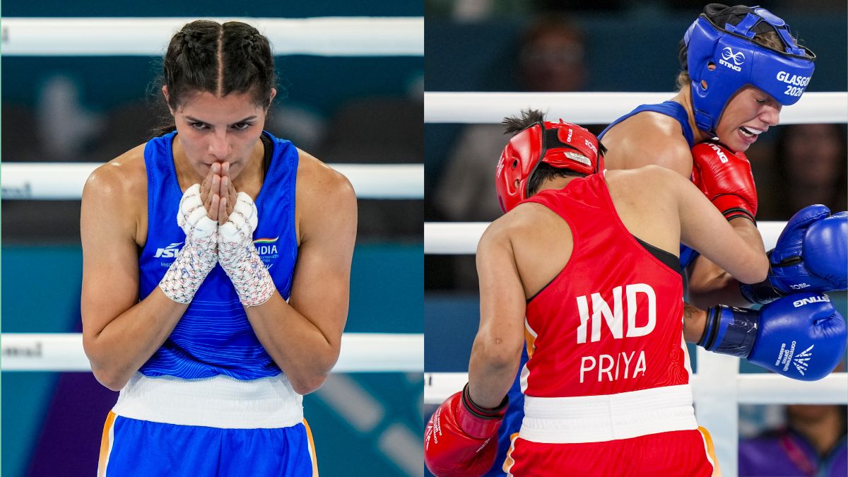 CWG 2026 में भारतीय बॉक्सर्स ने की गोल्ड मेडल की बारिश, प्रिया और साक्षी ने जीता गोल्ड मेडल CWG 2026 में भारतीय बॉक्सर्स ने की गोल्ड मेडल की बारिश, प्रिया और साक्षी ने जीता गोल्ड मेडल
