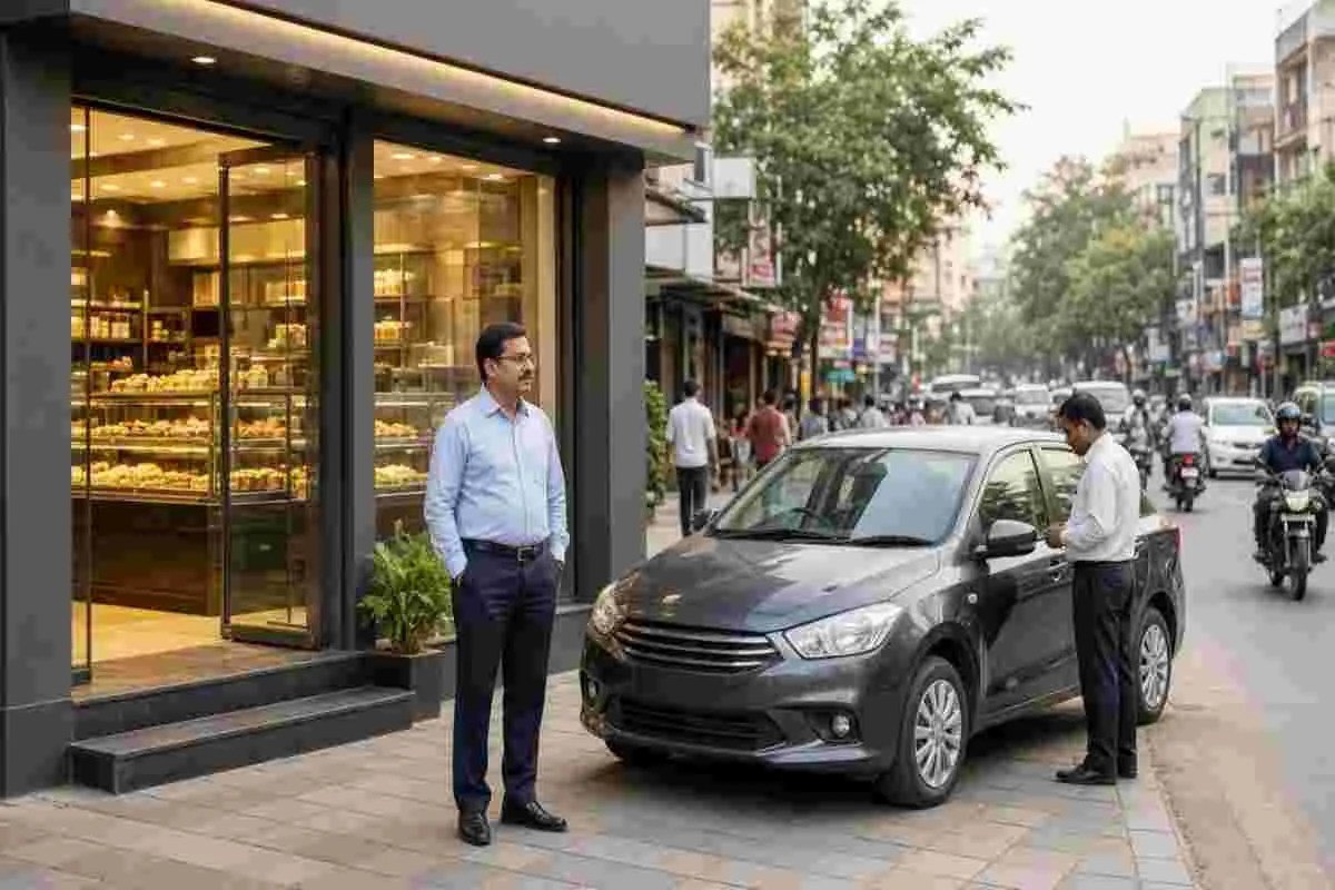 Indore news: ‘विकास स्वीट्स’ पर नाश्ता करने रूका क्रेन कारोबारी, 28 लाख कैश और कार लेकर ड्राइवर फरार | Crane Dealers Driver Absconds With Rs 28 Lakh Cash