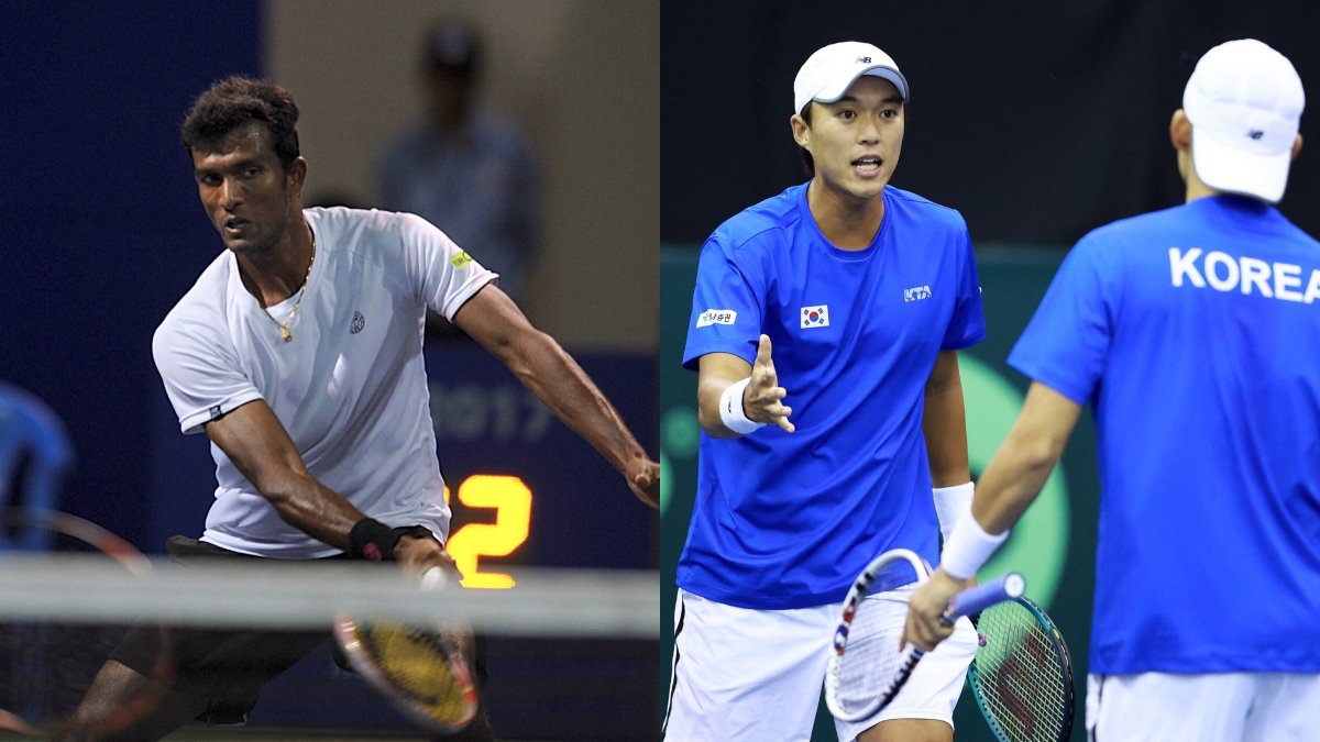 India vs South Korea Davis Cup Live: डबल्स मुकाबले में भारतीय टीम की टिकी उम्मीदें, थोड़ी देर में शुरू होगा मैच India vs South Korea Davis Cup Live: डबल्स मुकाबले में भारतीय टीम की टिकी उम्मीदें, थोड़ी देर में शुरू होगा मैच