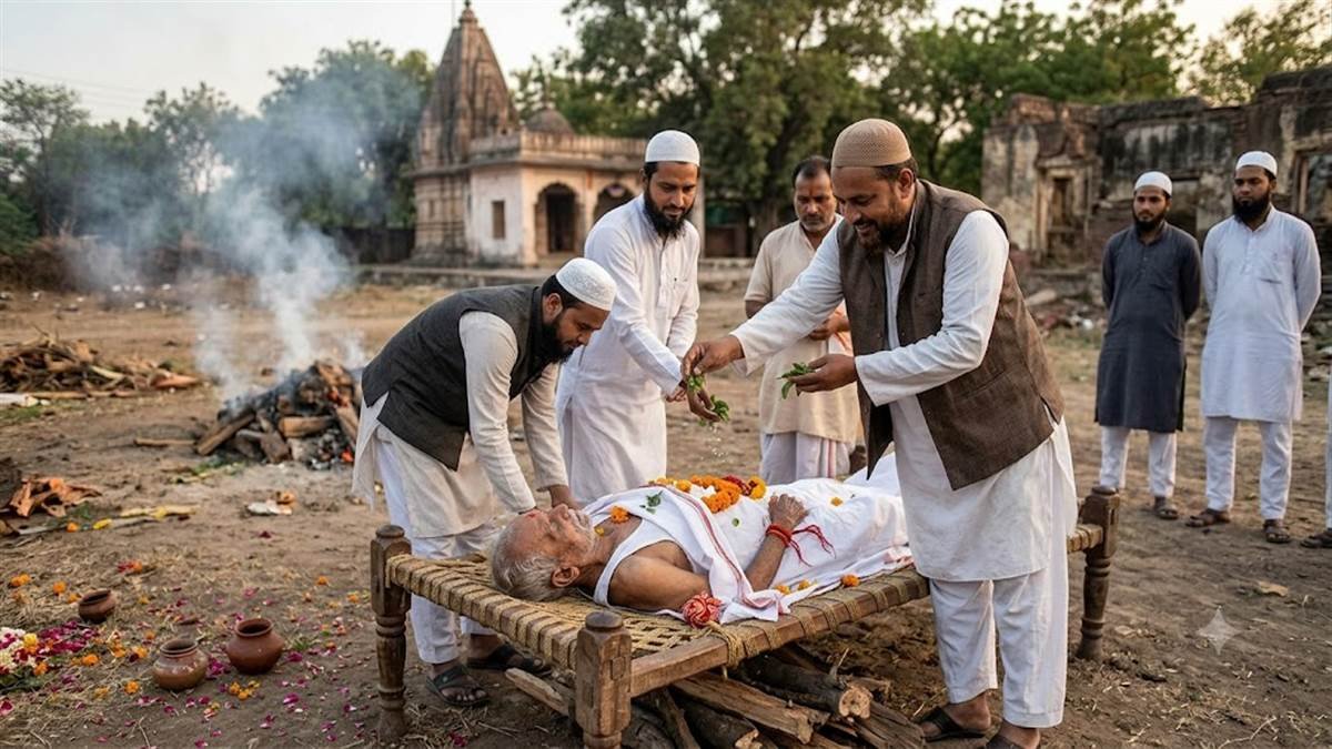 नीमच में वृद्ध की मौत, परिवार में कोई नहीं था, मुस्लिम समाजजन ने हिंदू रीति रिवाज से करवाया अंतिम संस्कार नीमच में वृद्ध की मौत, परिवार में कोई नहीं था, मुस्लिम समाजजन ने हिंदू रीति रिवाज से करवाया अंतिम संस्कार