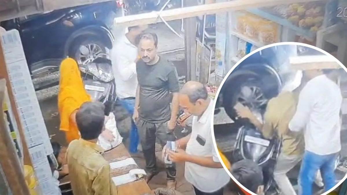 भिंड के सदर बाजार में किराना व्यापारी दिनदहाड़े किडनैप, स्कॉर्पियो से आए बदमाशों की वारदात CCTV में कैद