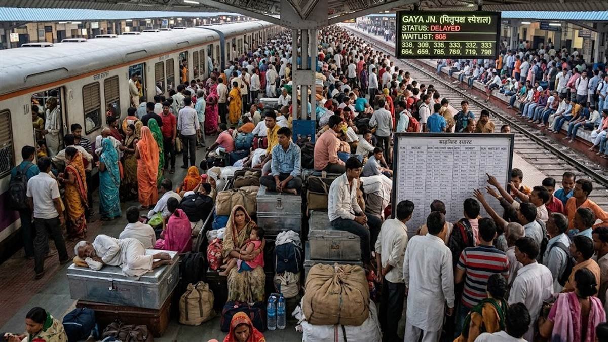 सुविधा का अभाव : श्राद्ध पक्ष में गयाजी जाने वाले श्रद्धालुओं का दबाव, इंदाैर-हावड़ा एक्सप्रेस में वेटिंग 100 पार सुविधा का अभाव : श्राद्ध पक्ष में गयाजी जाने वाले श्रद्धालुओं का दबाव, इंदाैर-हावड़ा एक्सप्रेस में वेटिंग 100 पार