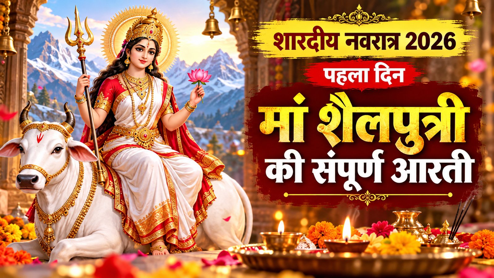 Maa Shailputri Aarti: शारदीय नवरात्रि के पहले दिन पढ़ें मां शैलपुत्री की संपूर्ण आरती और मंत्र – Vindhya Bhaskar Maa Shailputri Aarti: शारदीय नवरात्रि के पहले दिन पढ़ें मां शैलपुत्री की संपूर्ण आरती और मंत्र – Vindhya Bhaskar
