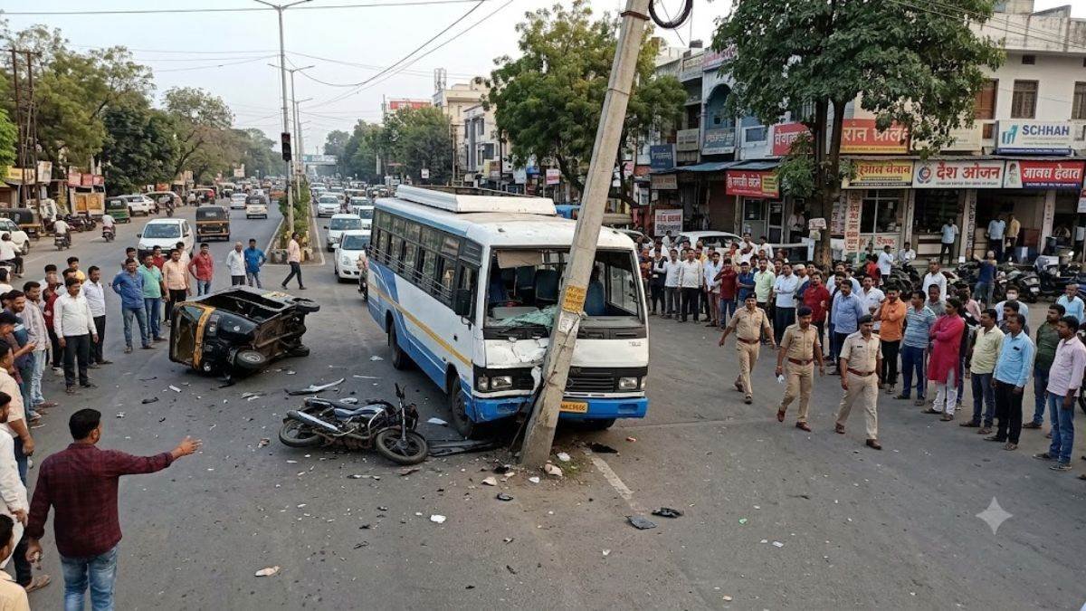 इंदौर में ‘GTA style’ तांडव! खड़ी बस चुराई, फिर सड़क पर जो भी सामने आया… सबको उड़ाता चला गया सिरफिरा