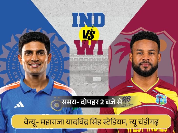 न्यू चंडीगढ़ में पहली बार होगा मेंस वनडे:भारत-वेस्टइंडीज तीसरा मैच आज, सिराज की 9 महीने बाद वापसी हो सकती है न्यू चंडीगढ़ में पहली बार होगा मेंस वनडे:भारत-वेस्टइंडीज तीसरा मैच आज, सिराज की 9 महीने बाद वापसी हो सकती है