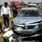 राजगढ़ फोरलेन पर कार का कहर! बाइक सवारों को 3 बार टक्कर मारकर 50 मीटर घसीटा, 2 घायल | Biaora 4 Lane Bypass Accident Car Hits Bike Runs Over Riders Attempt Kill